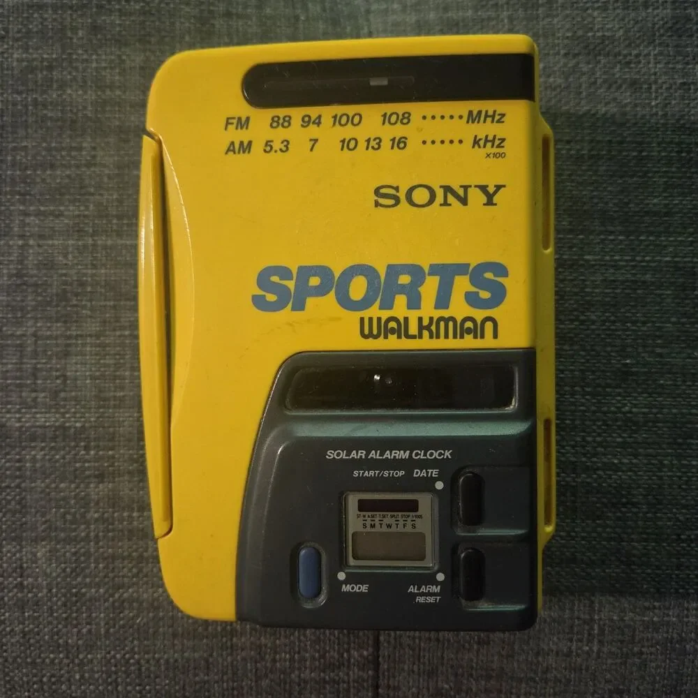 Vintage Sony Sports Walkman Solar Alarm WM-A52 Cassette Player [Tested read ⬇️]